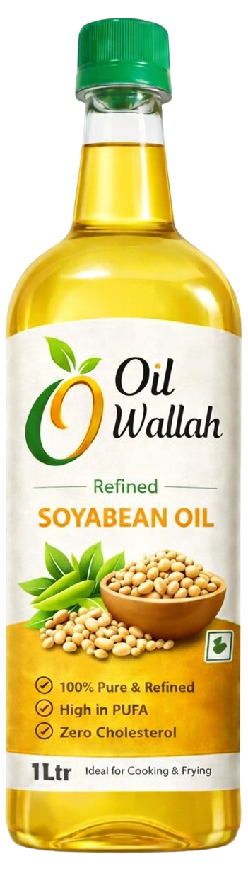 Refined Soyabean Oil 100% Pure 1 Litre Pack | Oilwallah