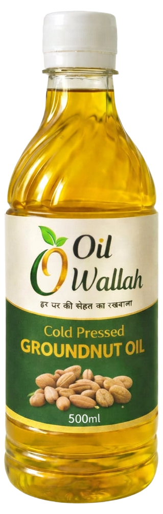 Cold Pressed Groundnut Oil 100% Pure 500 ml Pack | Oilwallah