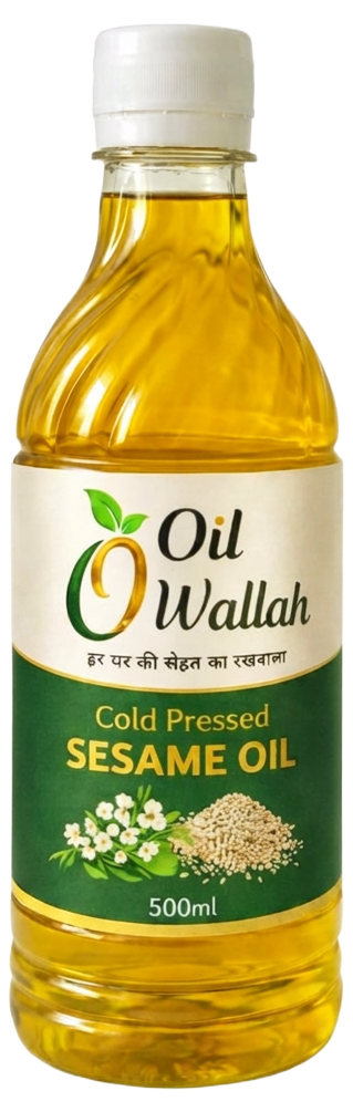 Cold Pressed Sesame Oil 100% Pure 500 ml Pack | Oilwallah