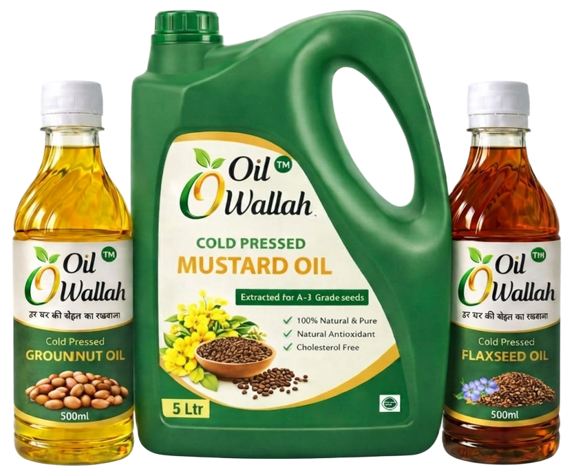 Discovery Combo — 5L Mustard + 2 x 500ml Oils | Oilwallah